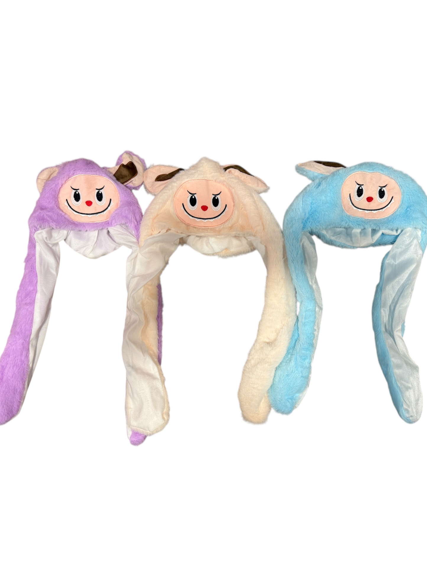Labubu Hat With Movable Ears, Hat With Movable Ears, Animal Hat,LIGHT UP
