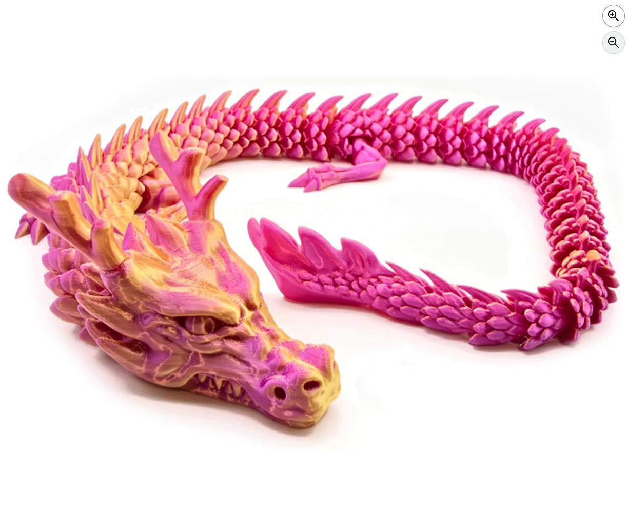 3D Printed Articulated Dragon Toy – 80CM