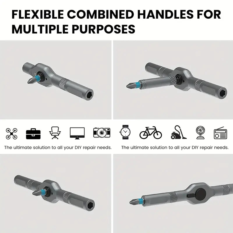 Multi Bit Magnetic Precision Screwdriver Set DIY Screwdriver 24 in 1