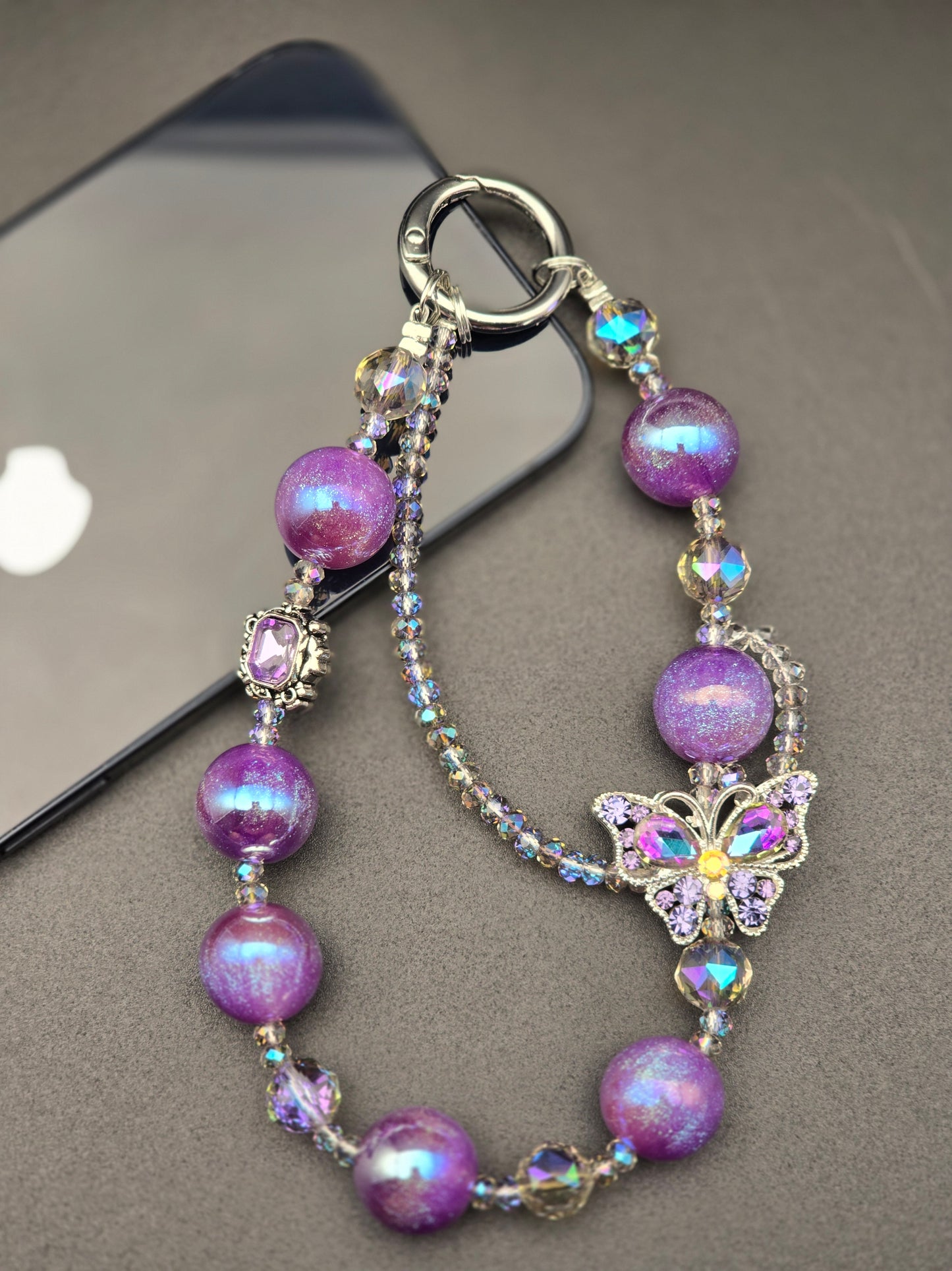 Luxury Mobile Phone Charm Crystal Beads Strap Cord Chain Keys Holder Gifts New
