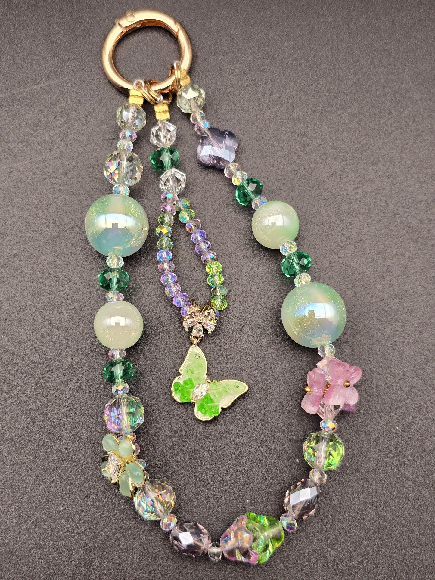 Luxury Mobile Phone Charm Crystal Beads Strap Cord Chain Keys Holder Gifts New