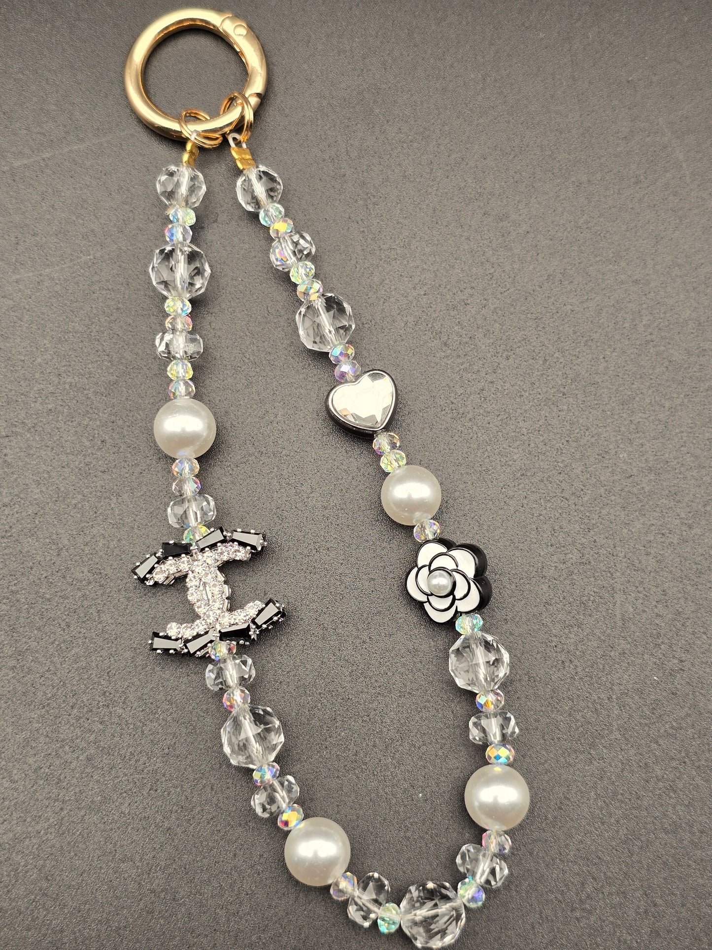 Luxury Mobile Phone Charm Crystal Beads Strap Cord Chain Keys Holder Gifts New
