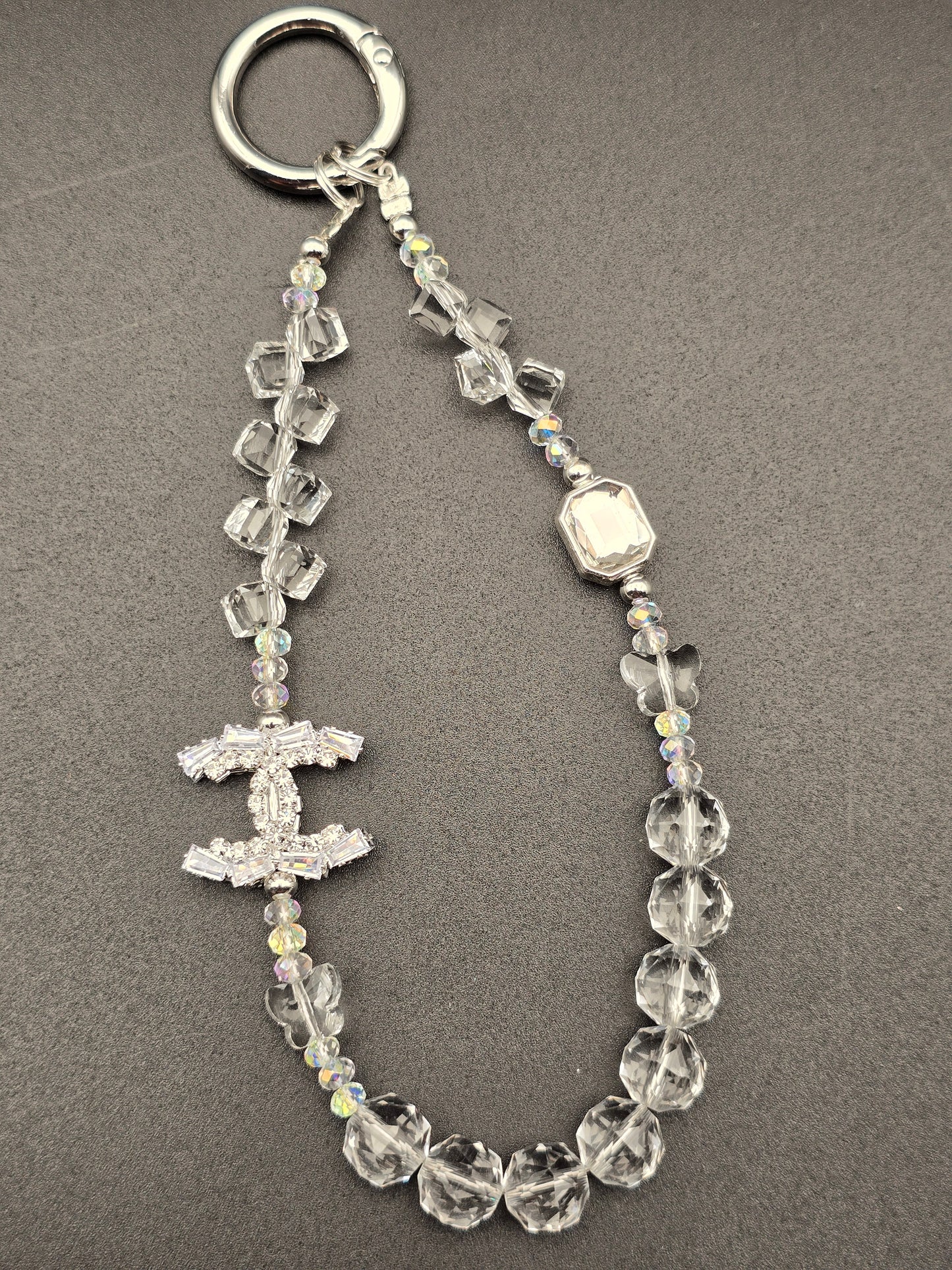 Luxury Mobile Phone Charm Crystal Beads Strap Cord Chain Keys Holder Gifts New