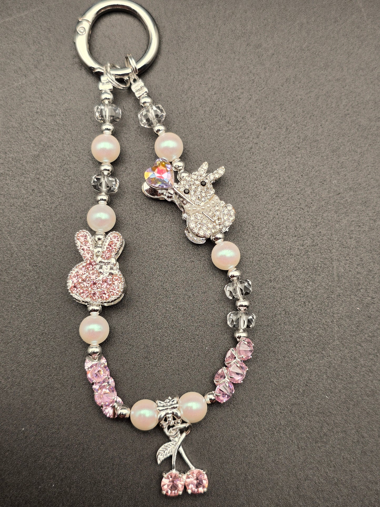 Luxury Mobile Phone Charm Crystal Beads Strap Cord Chain Keys Holder Gifts New