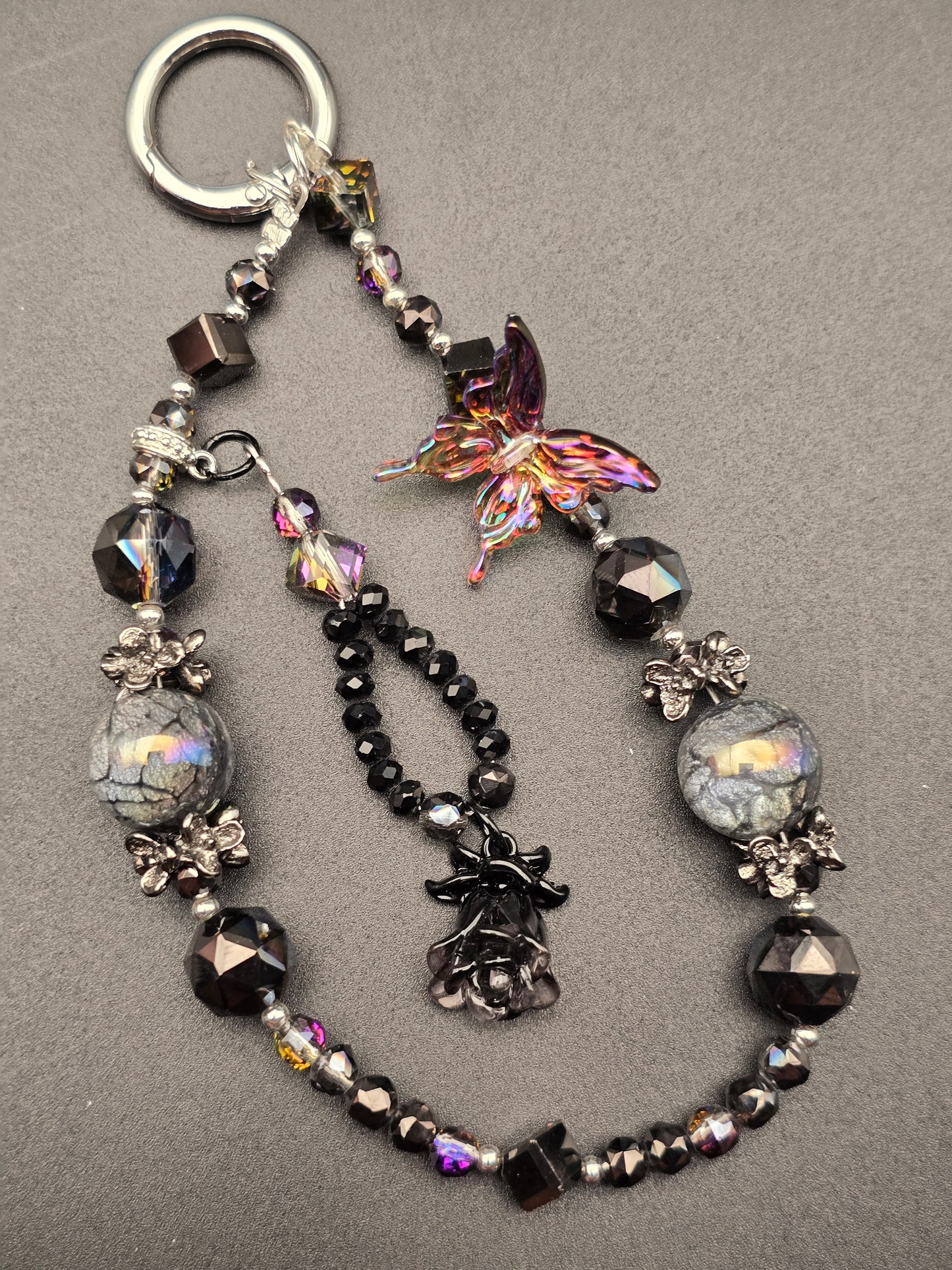 Luxury Mobile Phone Charm Crystal Beads Strap Cord Chain Keys Holder Gifts New