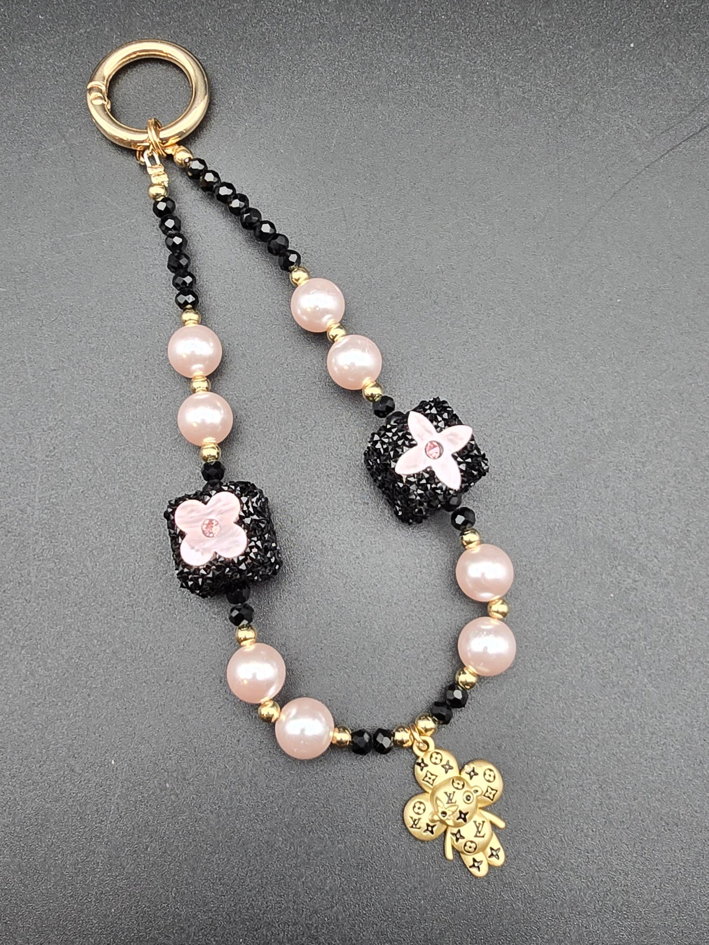 Luxury Mobile Phone Charm Crystal Beads Strap Cord Chain Keys Holder Gifts New