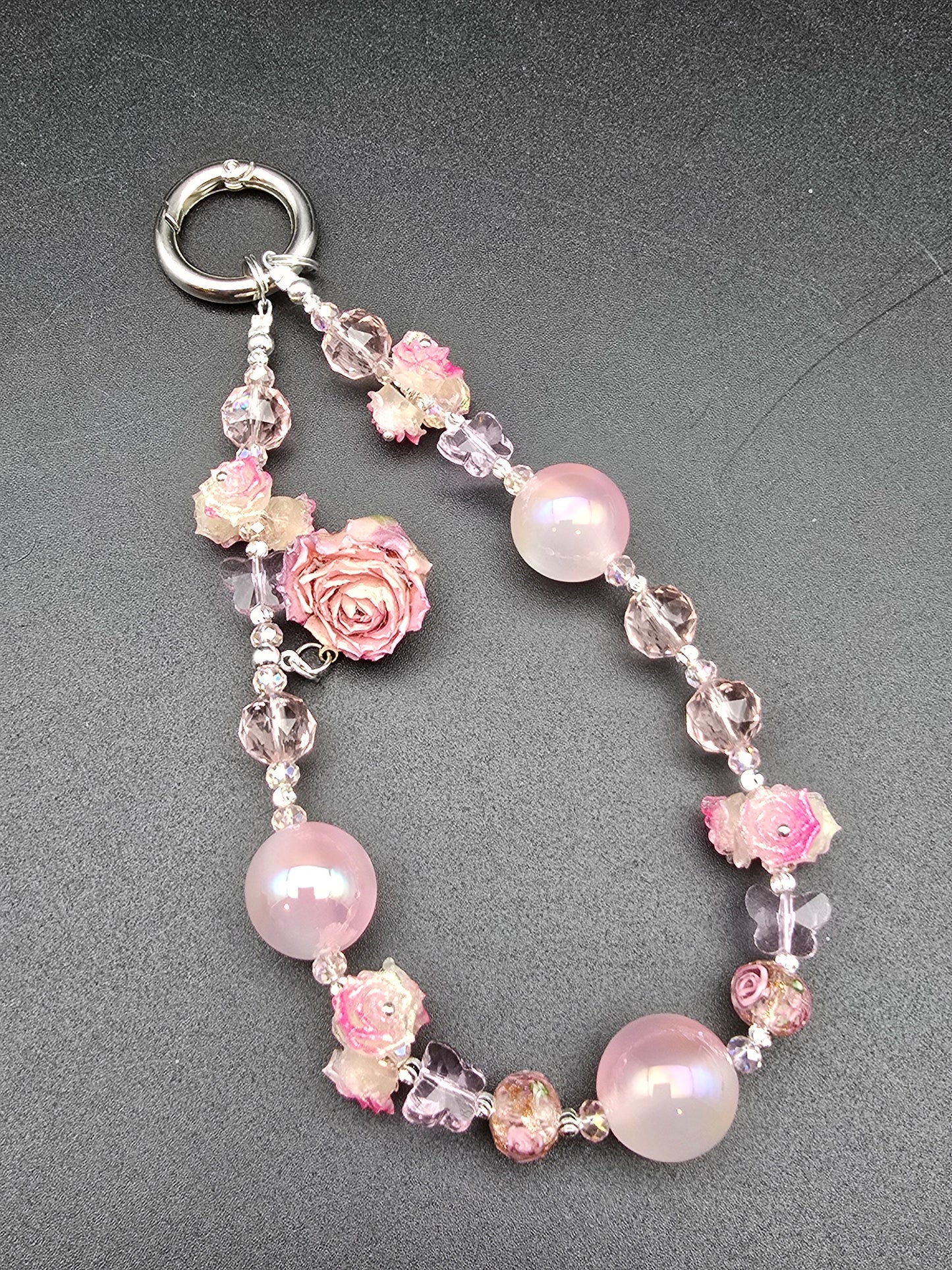 Luxury Mobile Phone Charm Crystal Beads Strap Cord Chain Keys Holder Gifts New