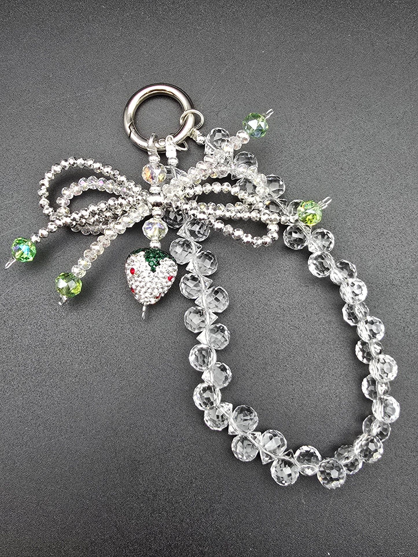 Luxury Mobile Phone Charm Crystal Beads Strap Cord Chain Keys Holder Gifts New