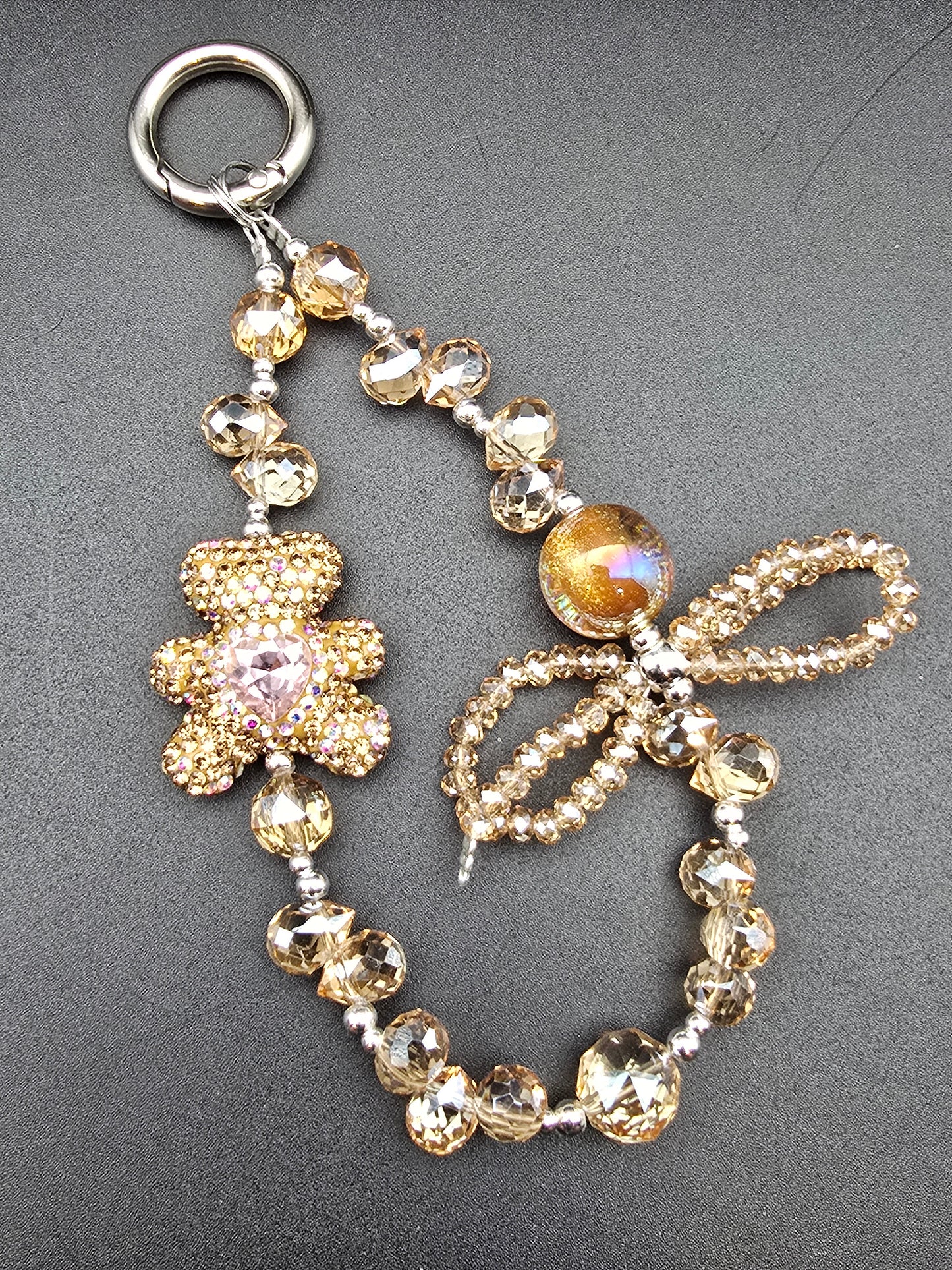 Luxury Mobile Phone Charm Crystal Beads Strap Cord Chain Keys Holder Gifts New