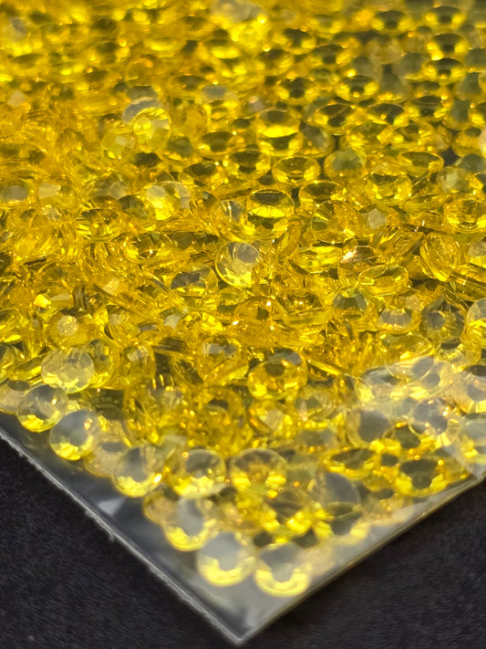2000 x Resin & Jelly Flat Back Rhinestones 2-6mm Diamante Nail Art Craft Gems UK