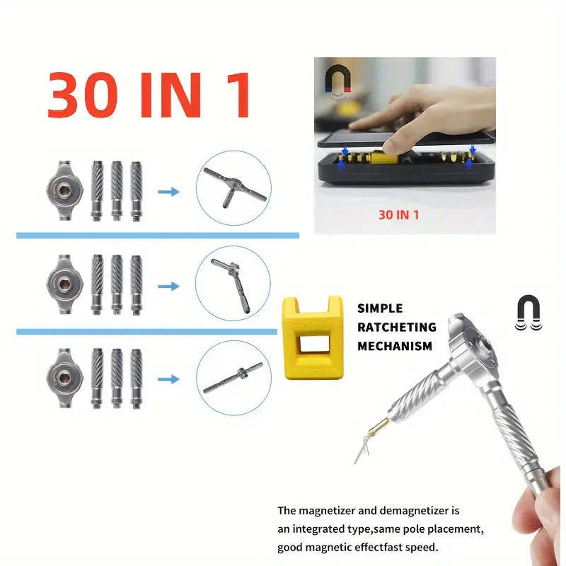 Multi Bit Magnetic Precision Screwdriver Set DIY Screwdriver 24 in 1