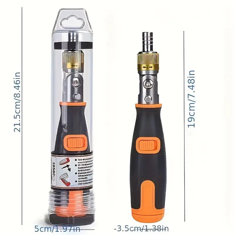 Ratchet Wrench Right Angle Phillips Magnetio Screwdriver for Tight Spaces
