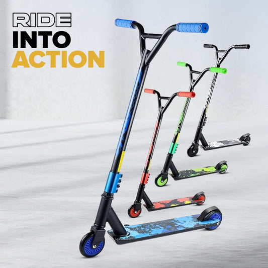 Stunt Scooter for Kids - Durable Aluminium 2 Wheel Scooters