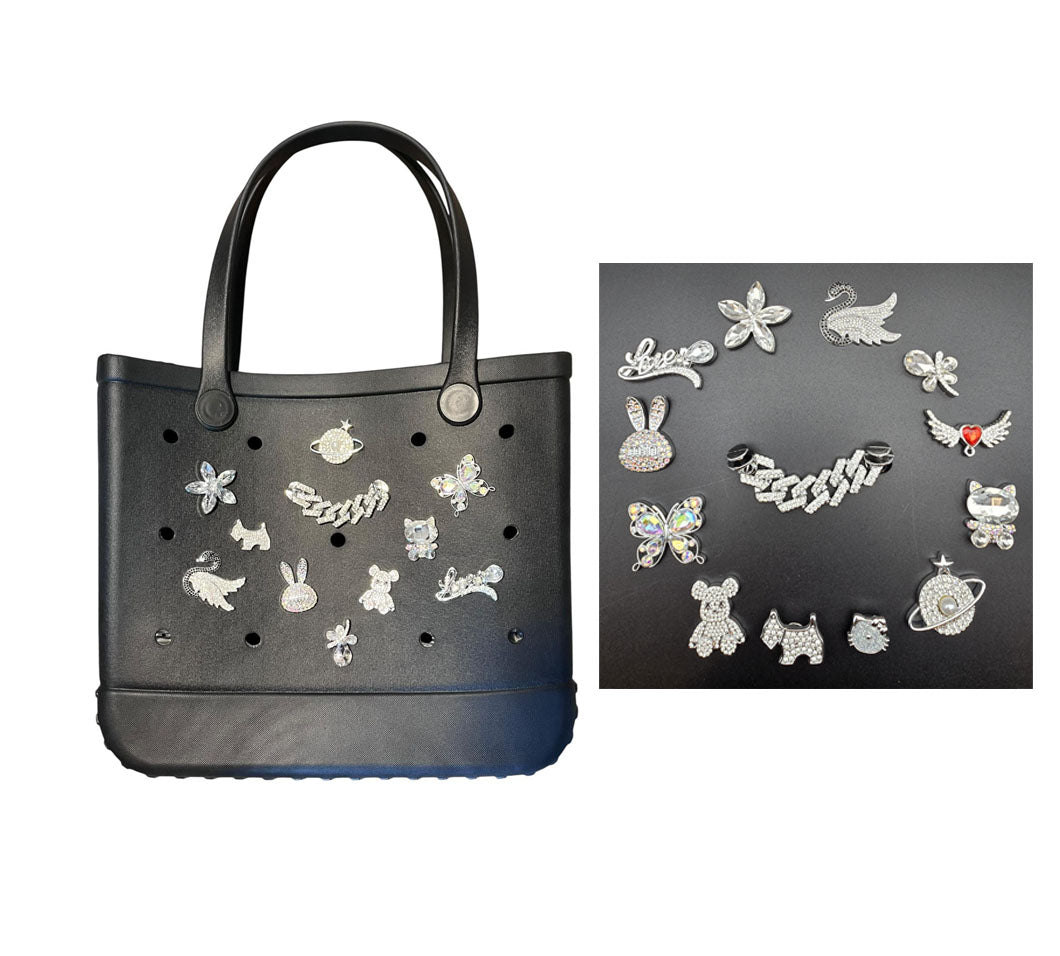 Summer Charm Bags - Holiday Summer Bags - 6 Colour to Choose from with free charms - Choose Charms on the Live