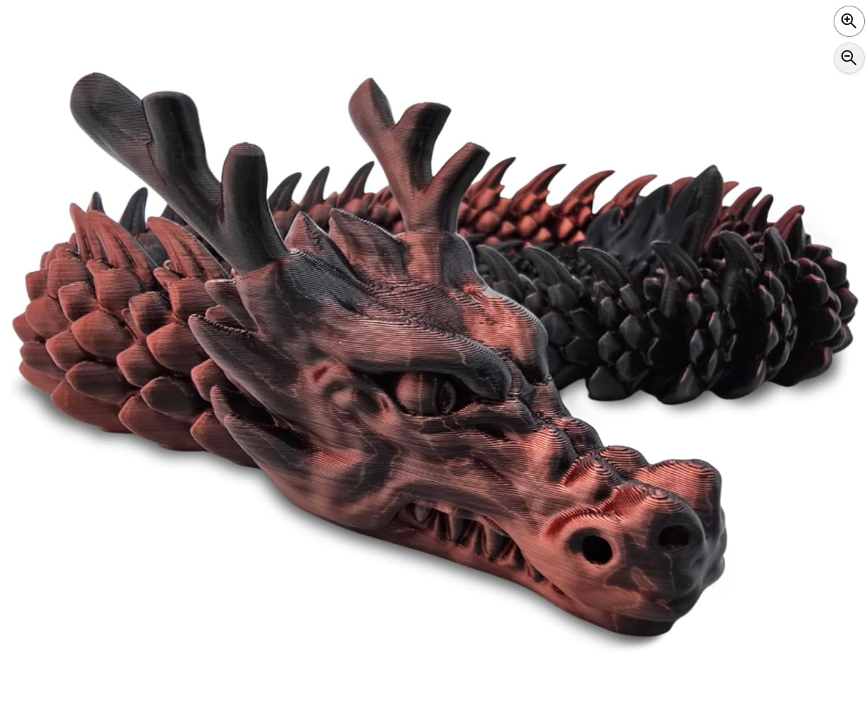 3D Printed Articulated Dragon Toy – 80CM