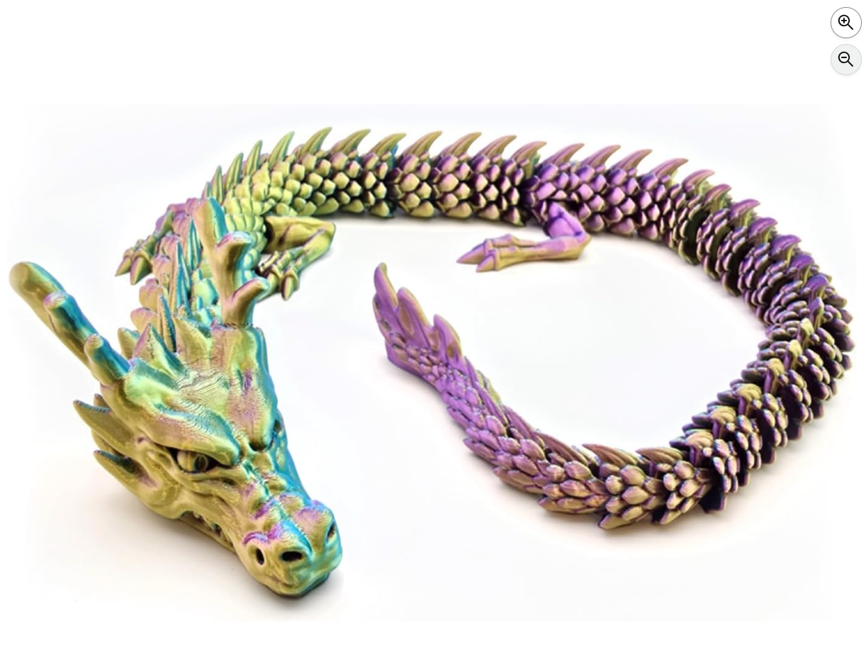 3D Printed Articulated Dragon Toy – 80CM