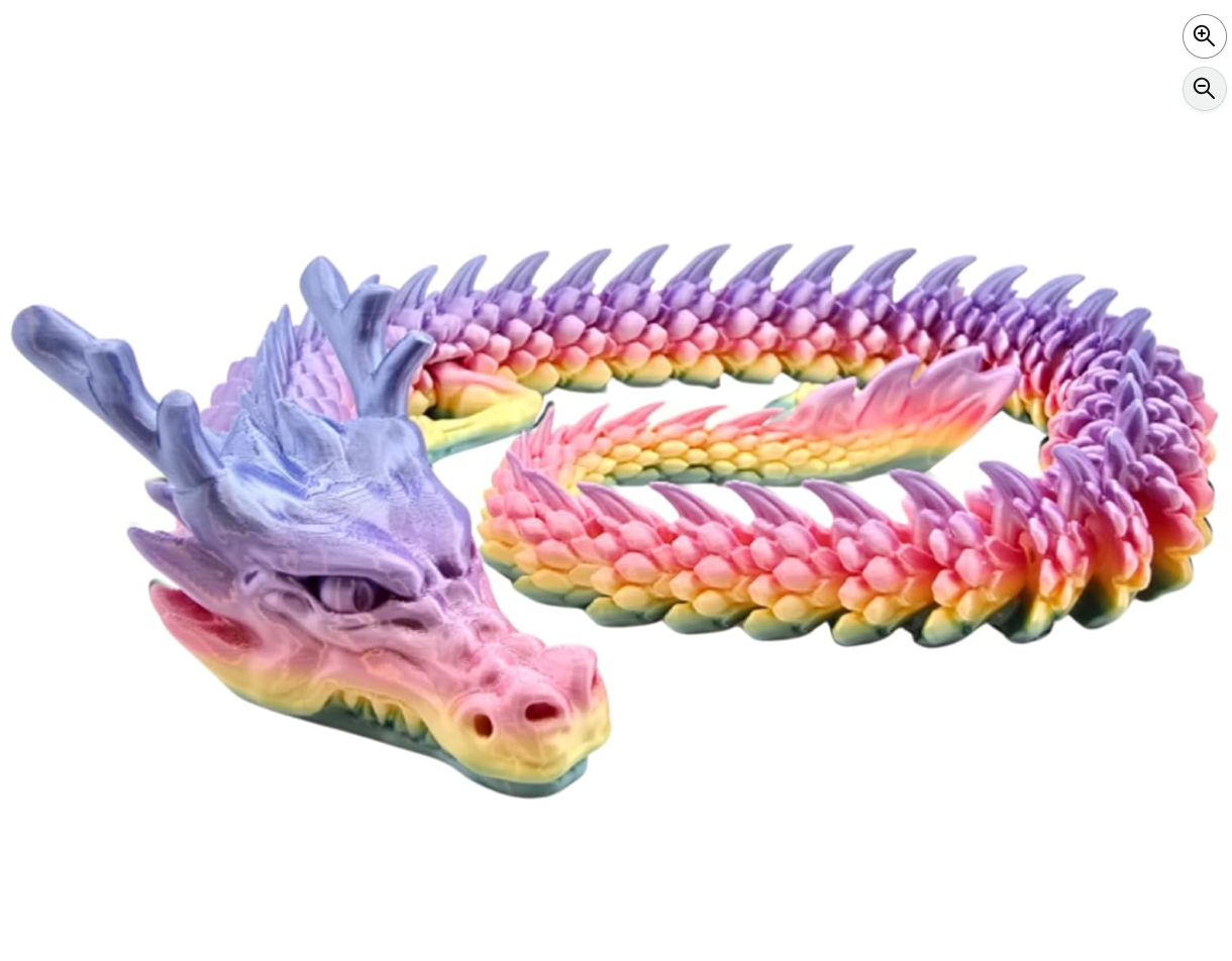 3D Printed Articulated Dragon Toy – 80CM