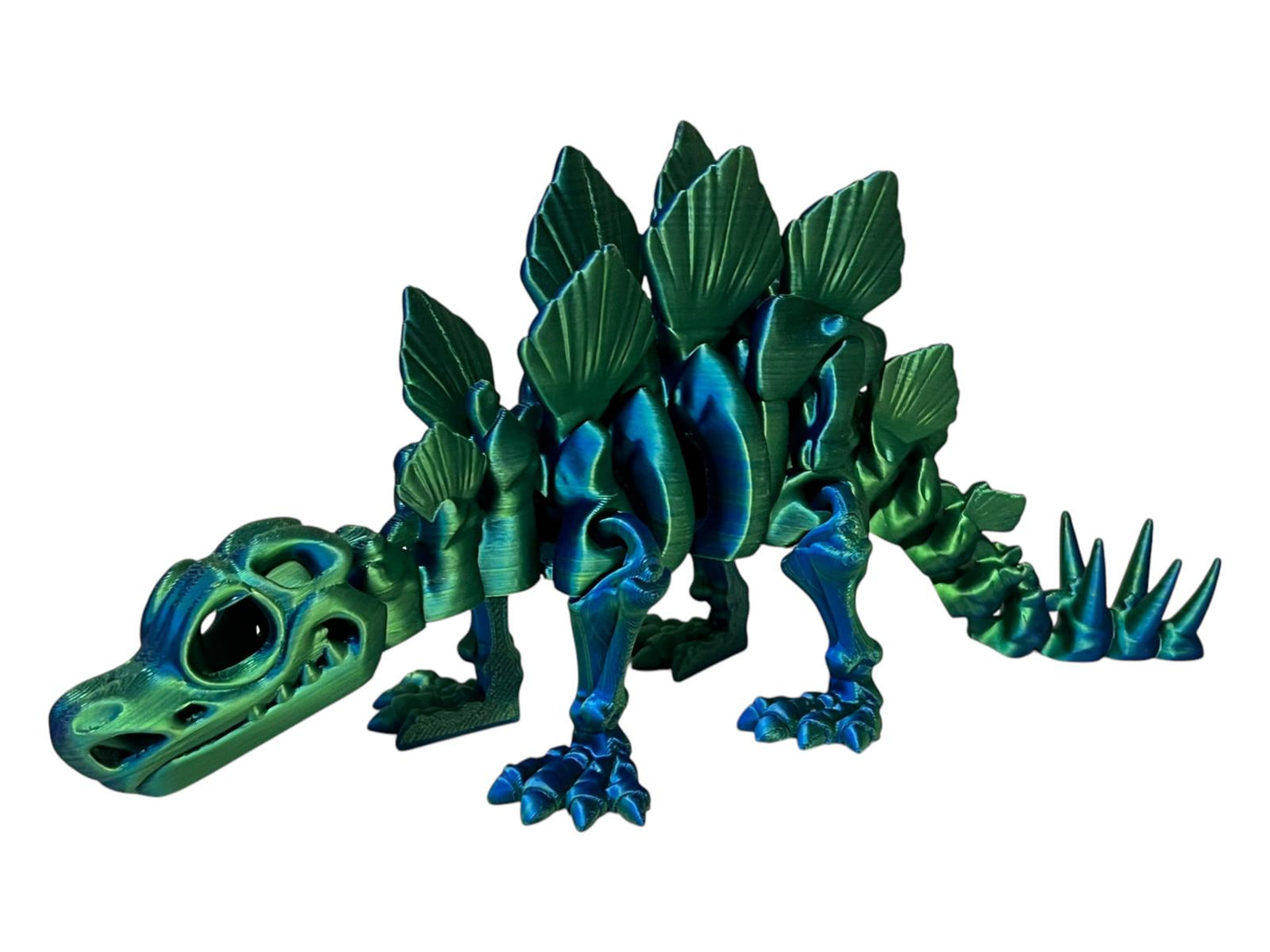 All 3 Printed 3D Dinosaur  T-Rex & Triceratops & Stegosaurus Large size Kids Toyeach toy size is L 21cm x H 10cm