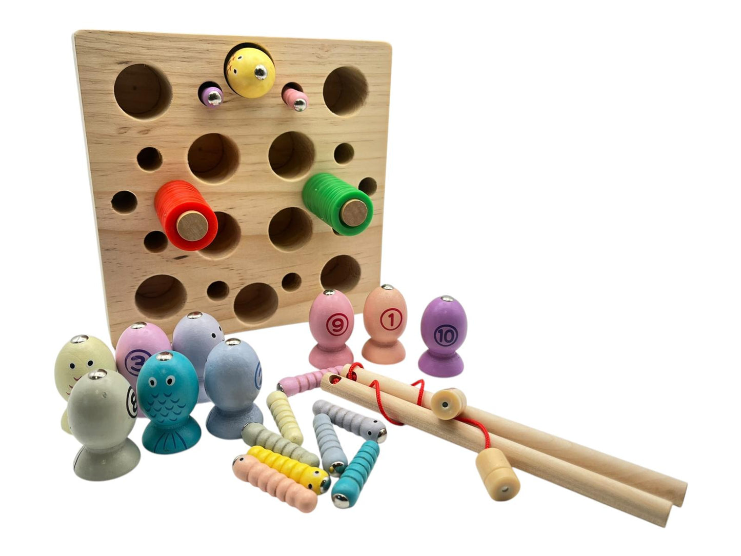 Wooden Fishing Game Toys Gifts for