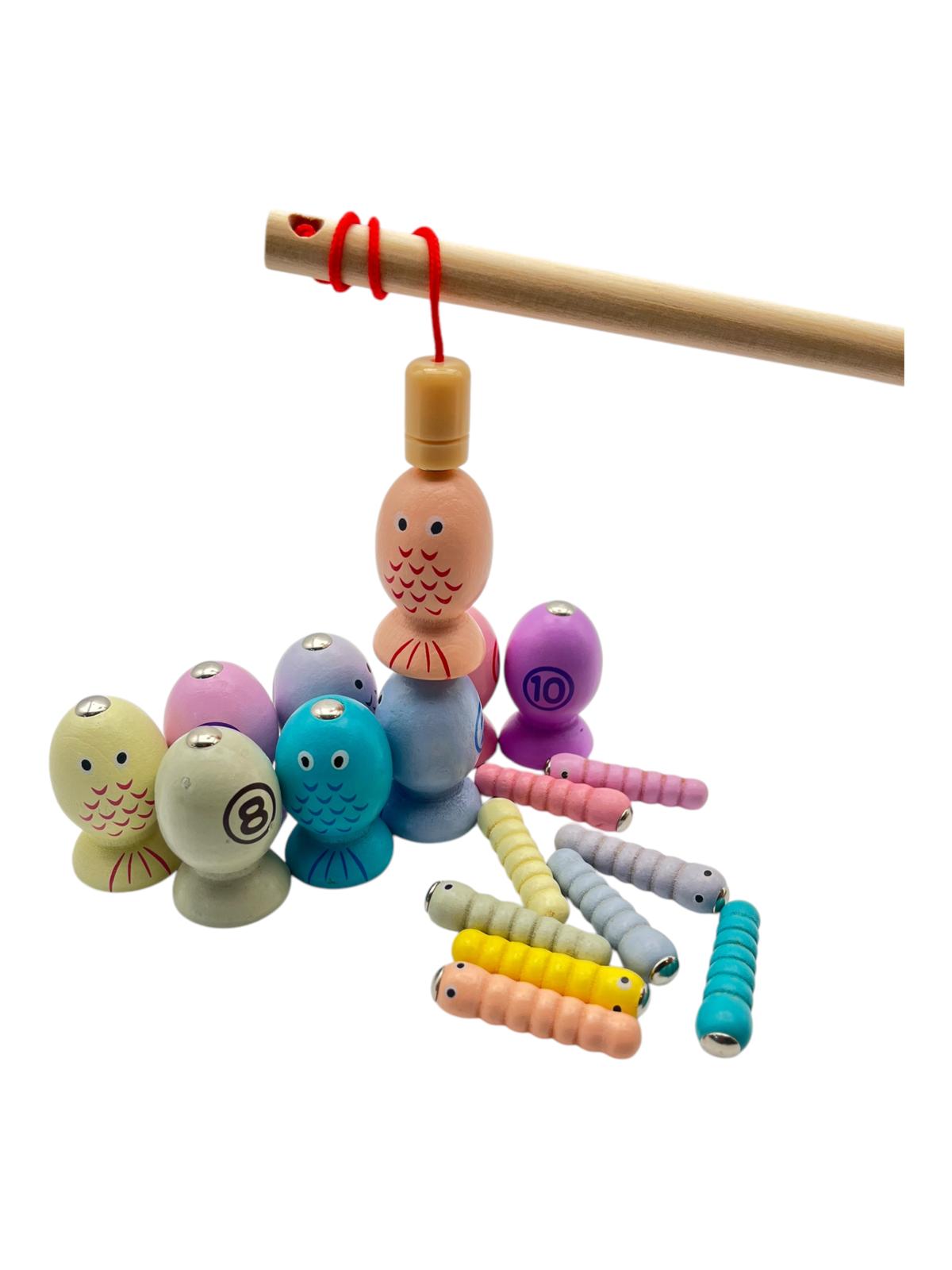 Wooden Fishing Game Toys Gifts for