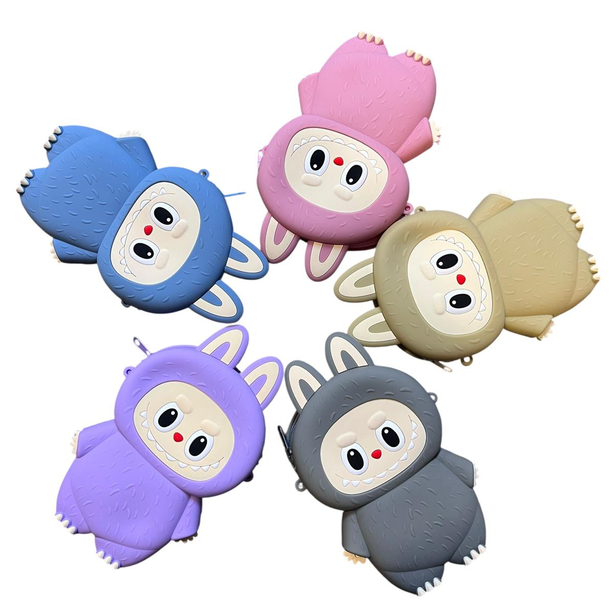 Labubu Silicone Kids Side Bag Luggage Crossbody Shoulder Bag