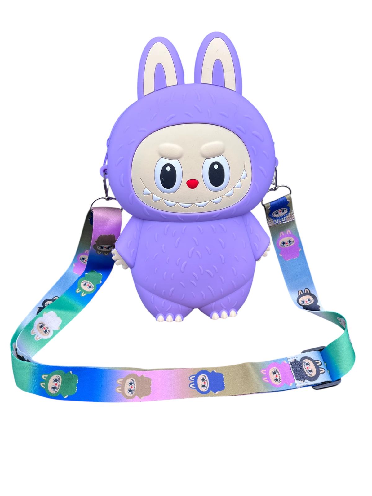 Labubu Silicone Kids Side Bag Luggage Crossbody Shoulder Bag