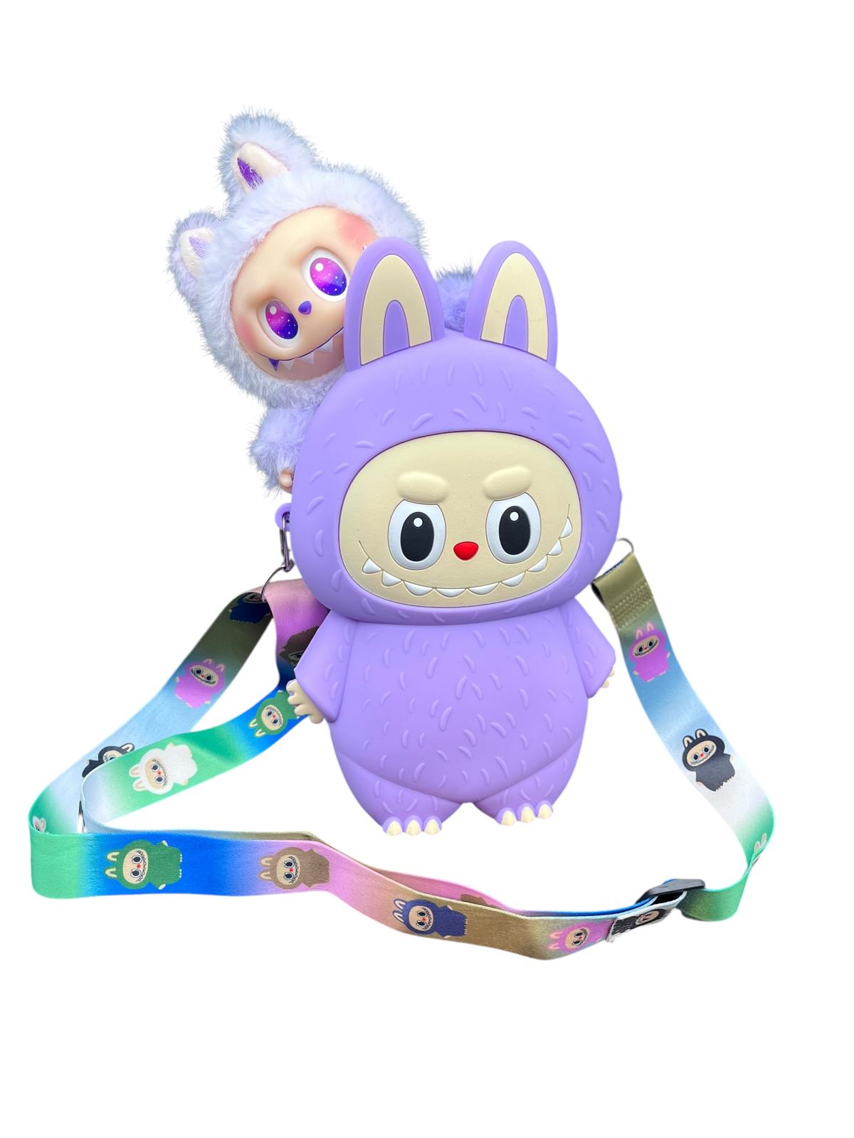 Labubu Silicone Kids Side Bag Luggage Crossbody Shoulder Bag