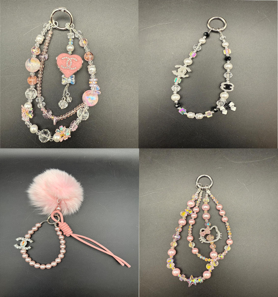 CC Phone charms keychain