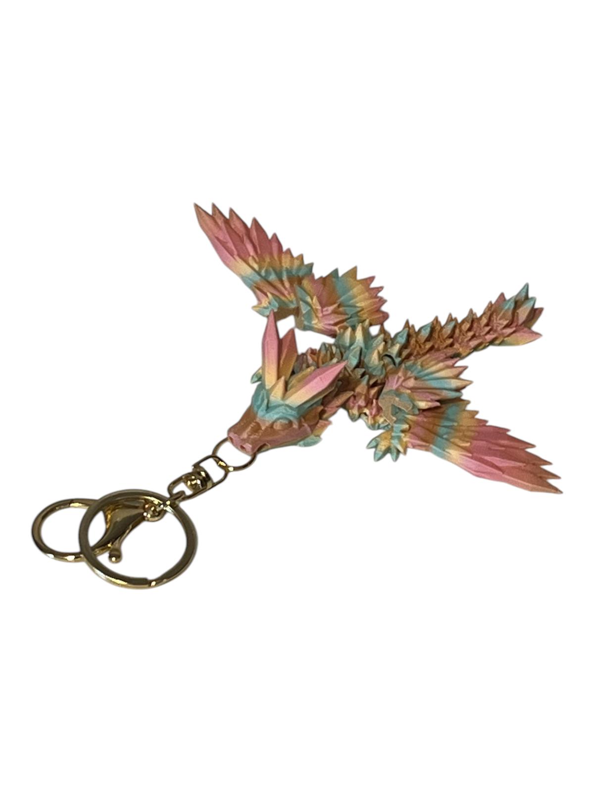 3D Printed Flying Keychain Set of 3 Random Colours