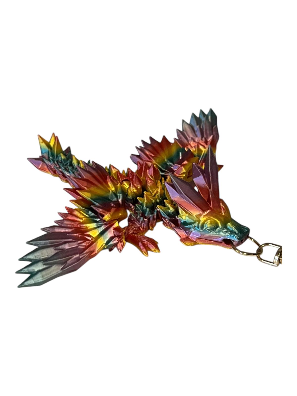 3D Printed Flying Keychain Set of 3 Random Colours