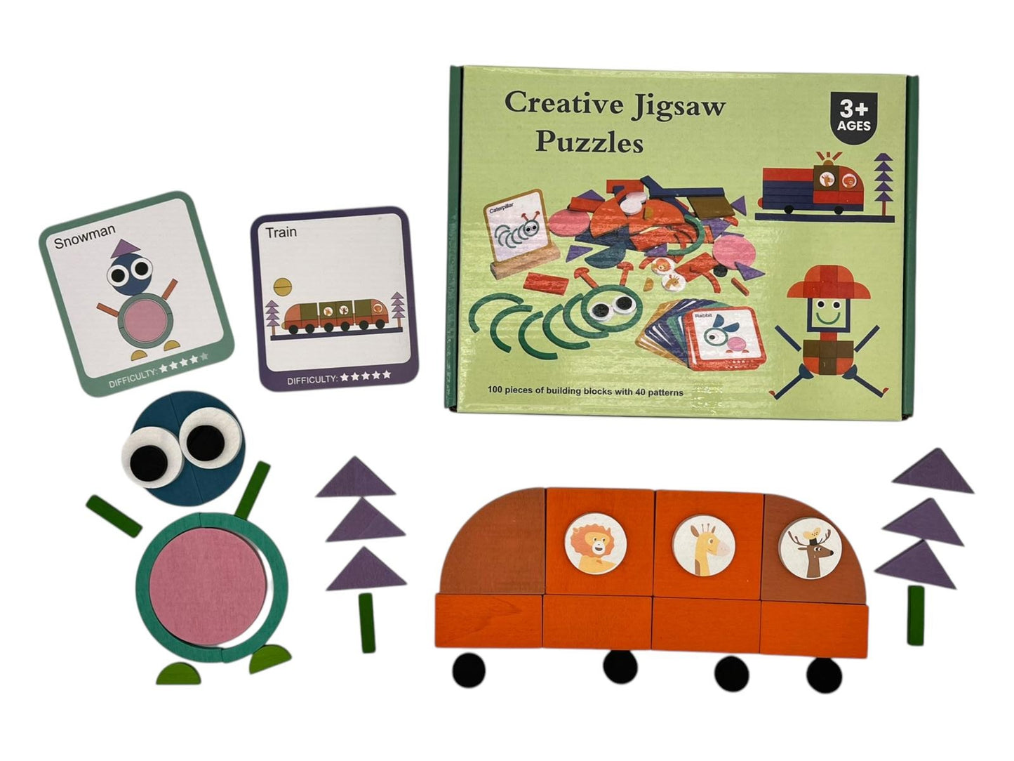 Kids Craft Fabric & Cards Creative Jigsaw Puzzle 3+