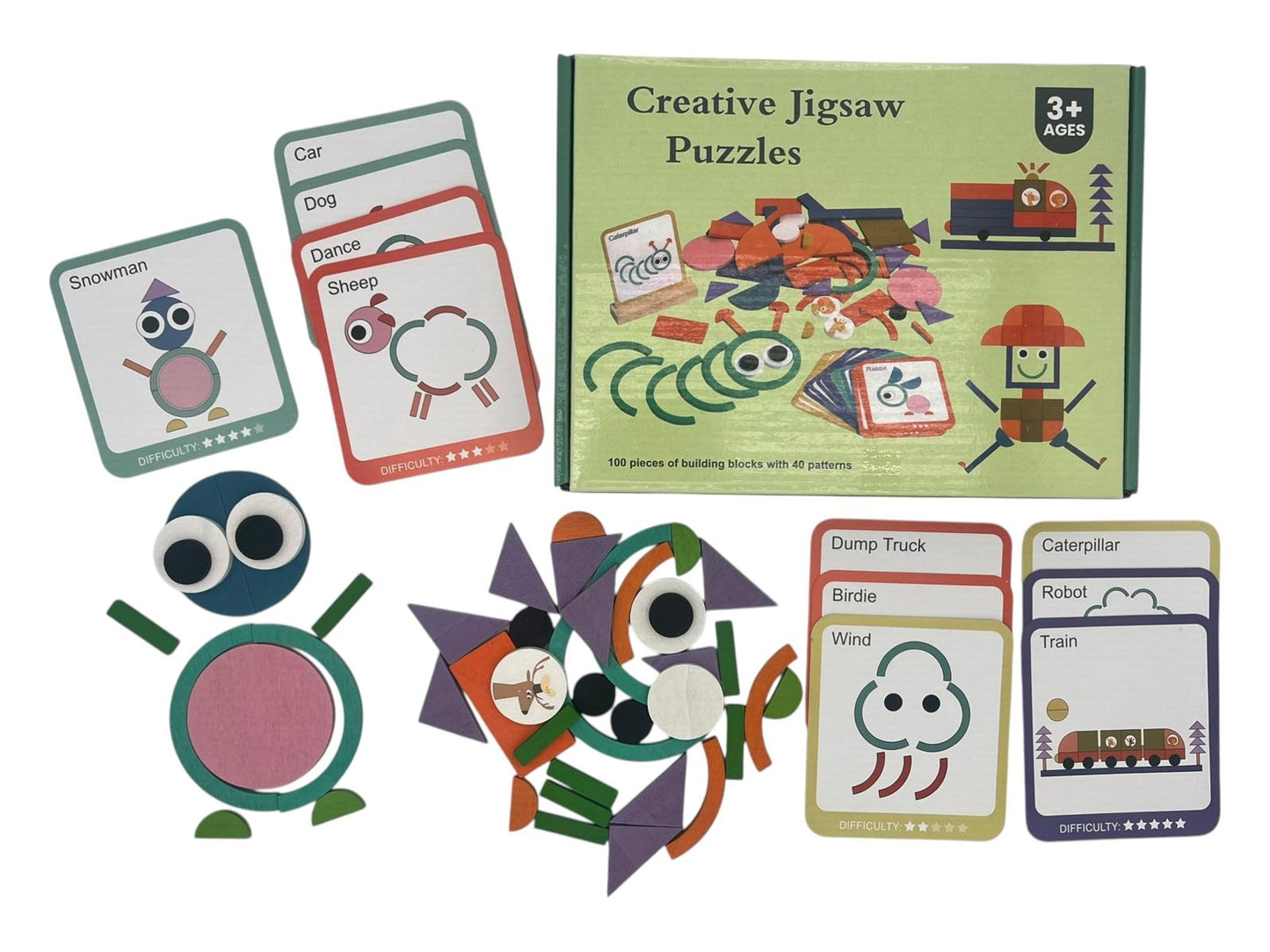 Kids Craft Fabric & Cards Creative Jigsaw Puzzle 3+