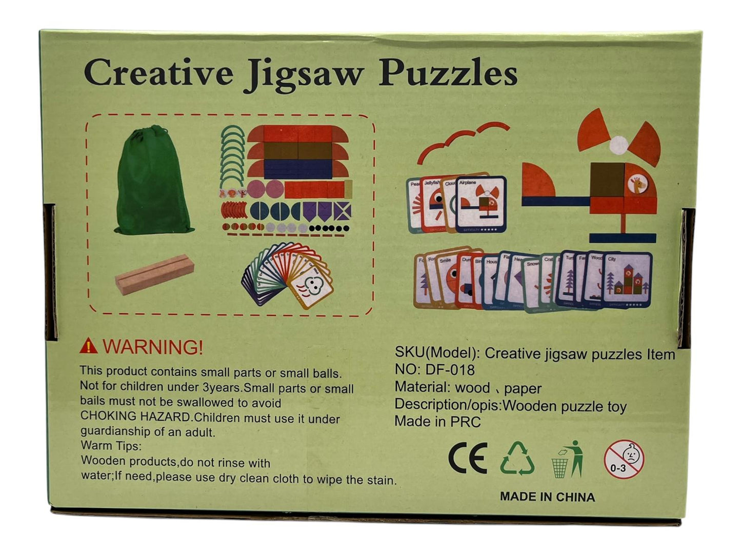 Kids Craft Fabric & Cards Creative Jigsaw Puzzle 3+
