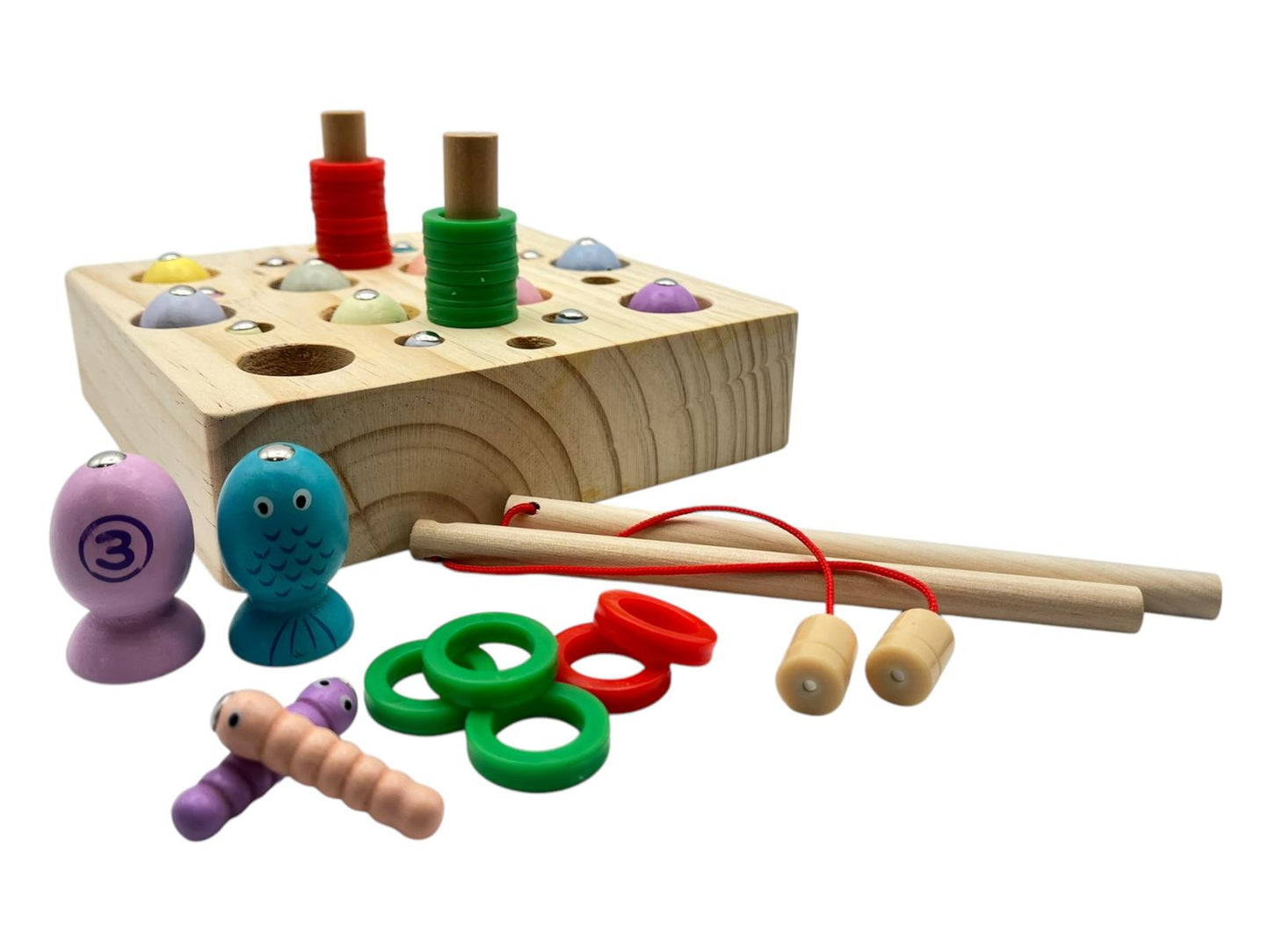 Wooden Fishing Game Toys Gifts for