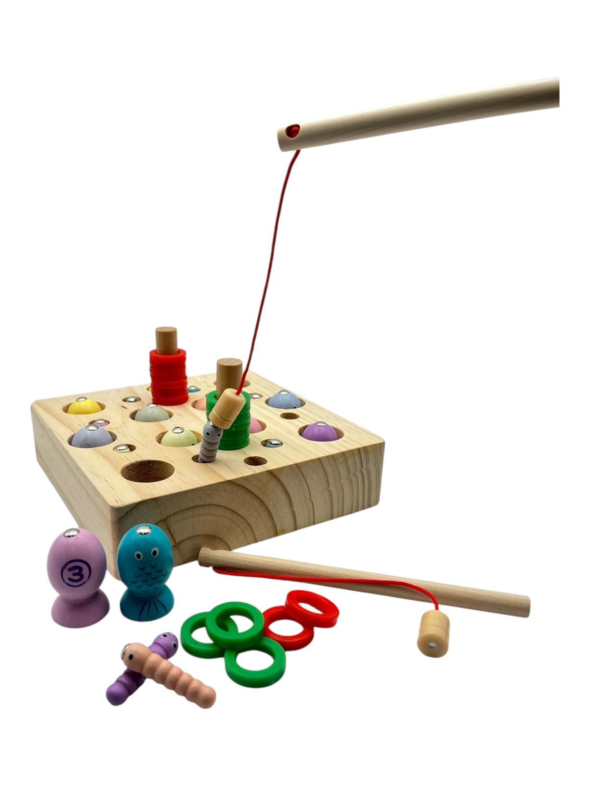 Wooden Fishing Game Toys Gifts for