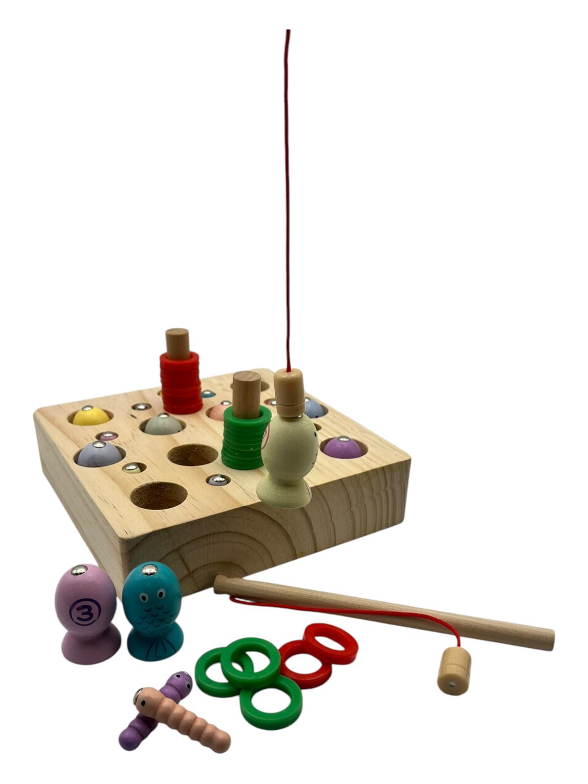 Wooden Fishing Game Toys Gifts for