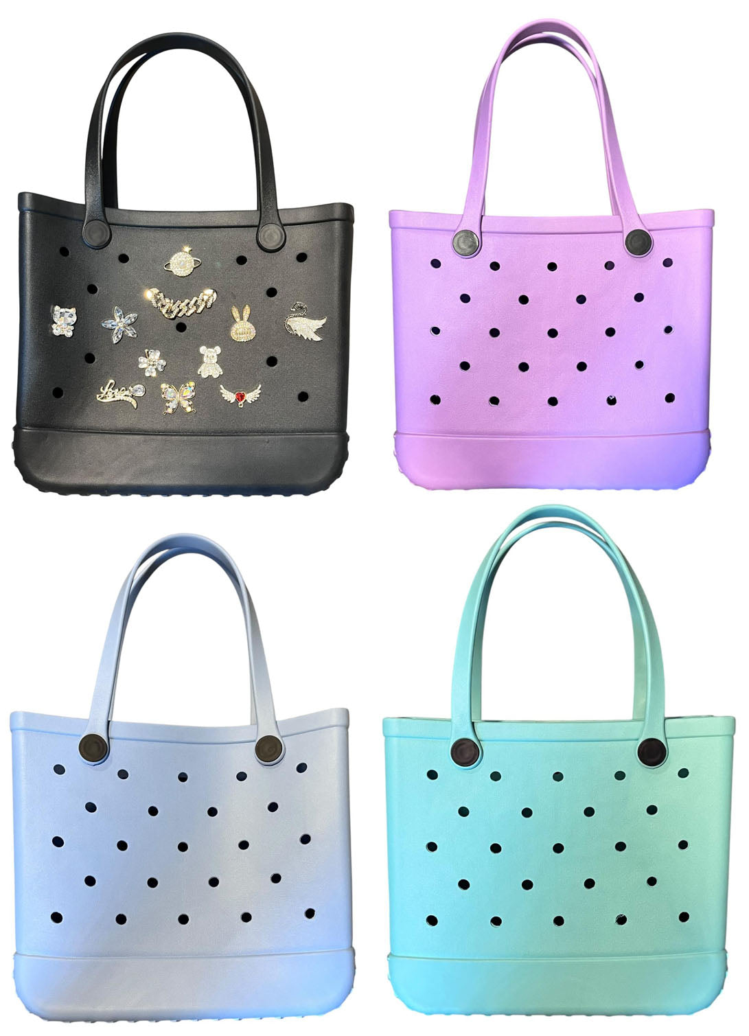Summer Charm Bags - Holiday Summer Bags - 6 Colour to Choose from with free charms - Choose Charms on the Live