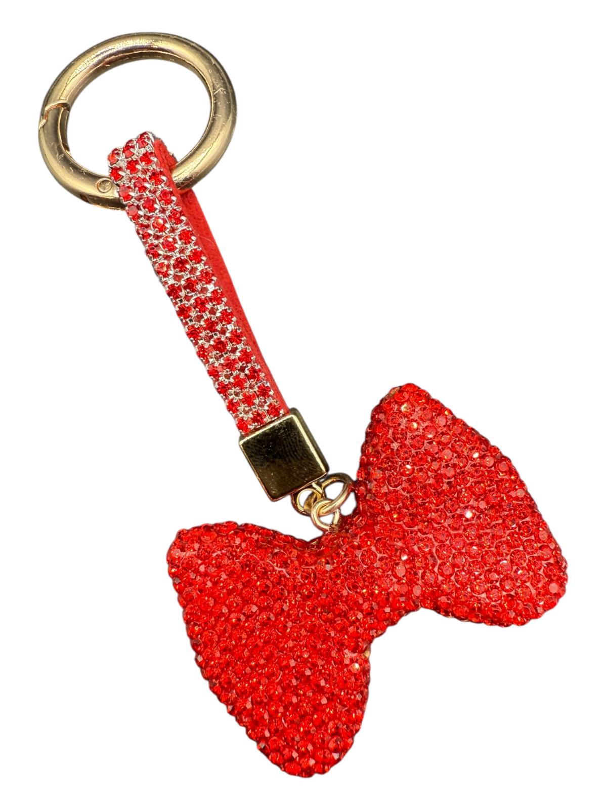 Bow Keychain for Women Bag Purse Charm Rhinestone Bow Accessories