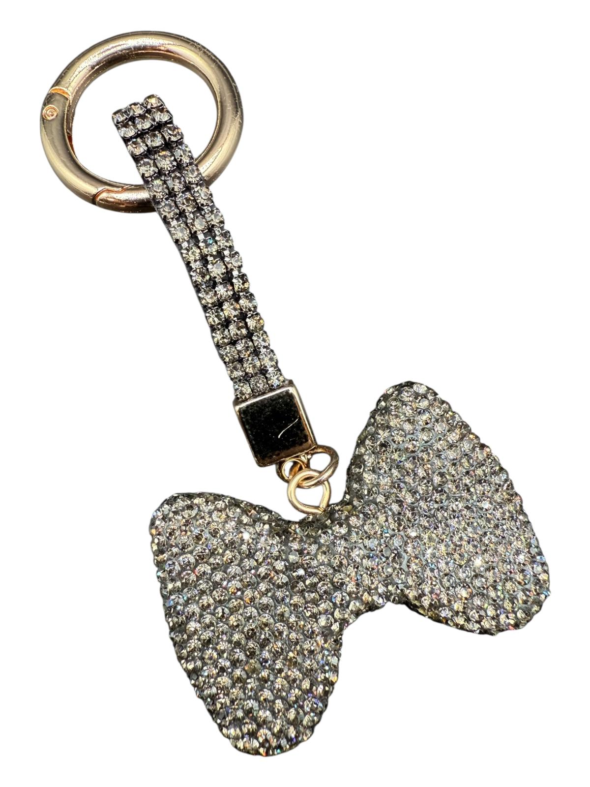 Bow Keychain for Women Bag Purse Charm Rhinestone Bow Accessories
