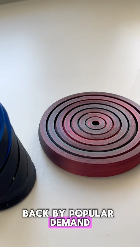 3x Fidget Toys 3D Spiral Cone Set of 3 Spiral Cone Fidget Toy Pyramid Passthrough Sculpture