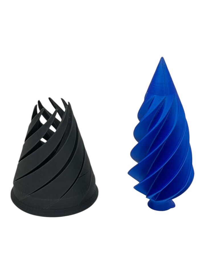 3x Fidget Toys 3D Spiral Cone Set of 3 Spiral Cone Fidget Toy Pyramid Passthrough Sculpture