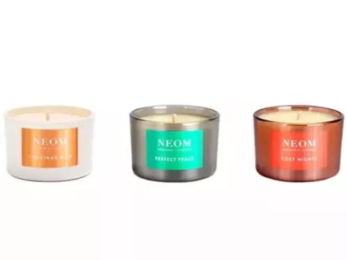 NEOM Wellbeing Wishes Candle Trio 75g - Present/Gift