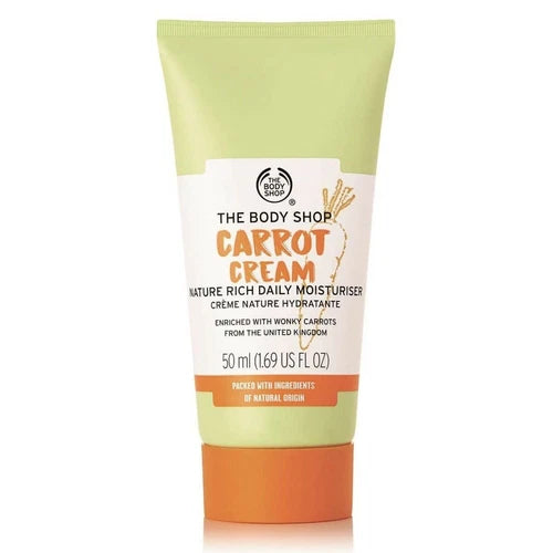 The Body Shop Carrot Cream Nature Rich Daily Moisturiser 50ml Brand New